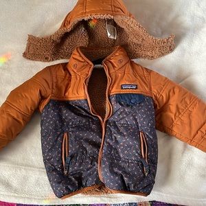 Patagonia reversible puffy removable hood coat
